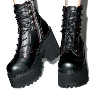 2 FOR $65!! Demonia Death Stalker Chunky Platform Goth/Punk Boots
